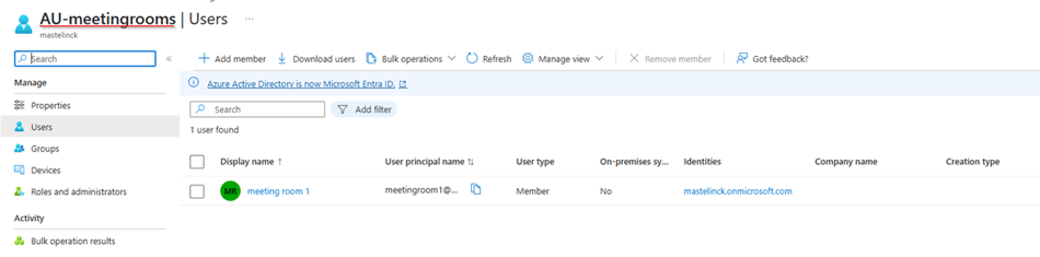 Adminstrative Unit used for scoping the permissions