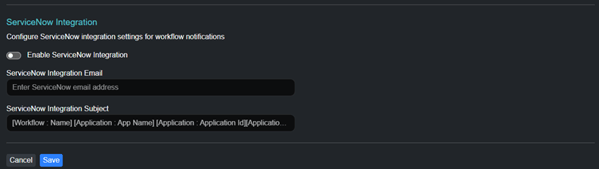 App Governance Accelerator - ServiceNow Integration