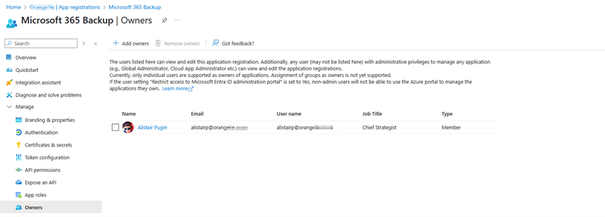 Figure 4. Application Owner