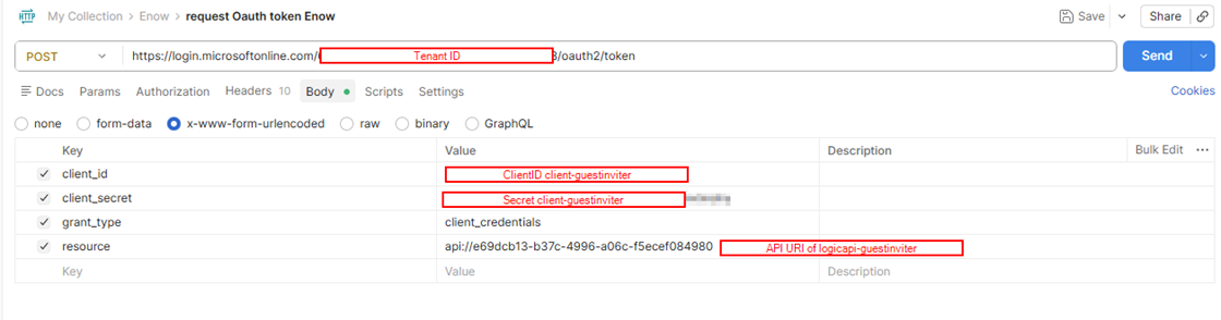 request OAuth